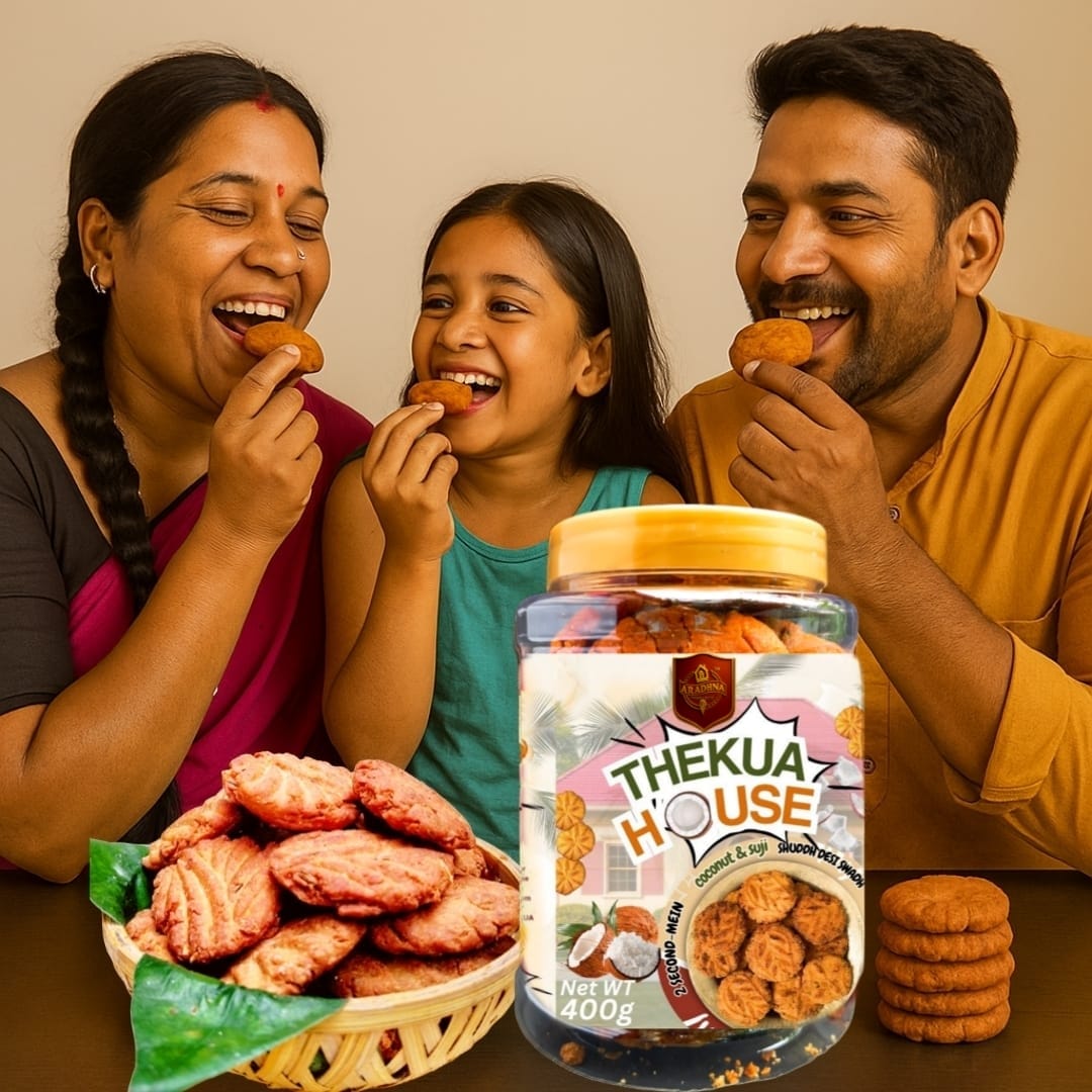 Sooji & Coconut Thekua with Desi Ghee β 400g Pack