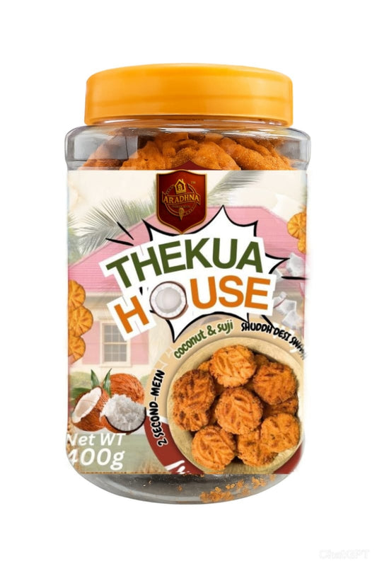 Sooji & Coconut Thekua with Desi Ghee – 400g Pack