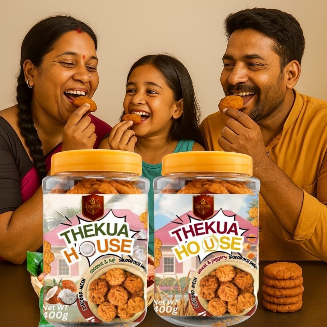 Sooji & Coconut + Wheat & Jaggery Thekua (Combo Pack)