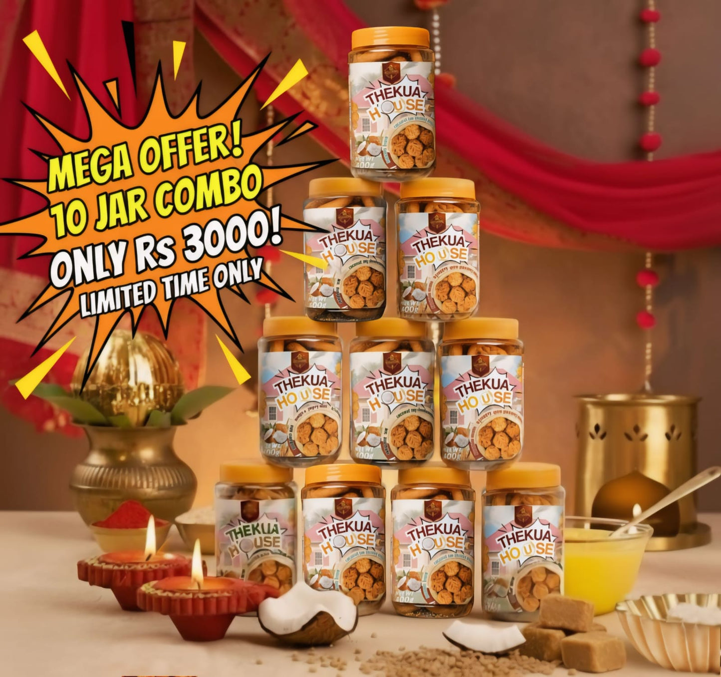 π π₯ MEGA OFFER ALERT π₯ π πͺ Get the 10 Jar Combo πΊ at an unbelievable price! π₯ π₯³ Limited Time Only β Donβt Miss Out! β³β¨